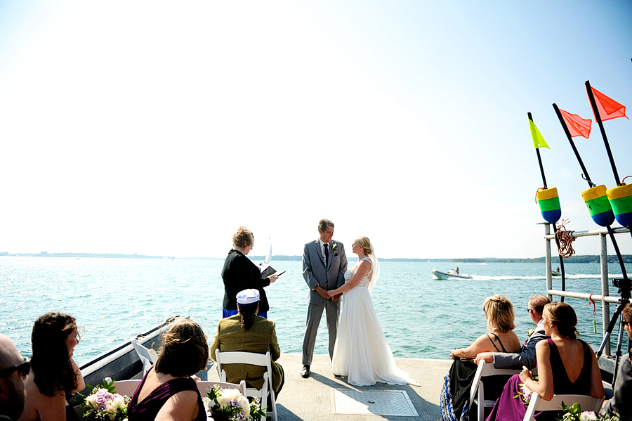 wedding on a boat maine