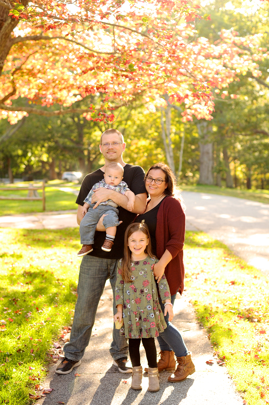 fall family photos in maine