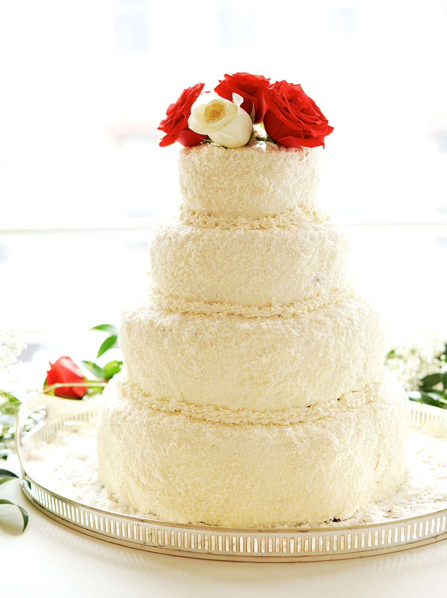 four tier wedding cake