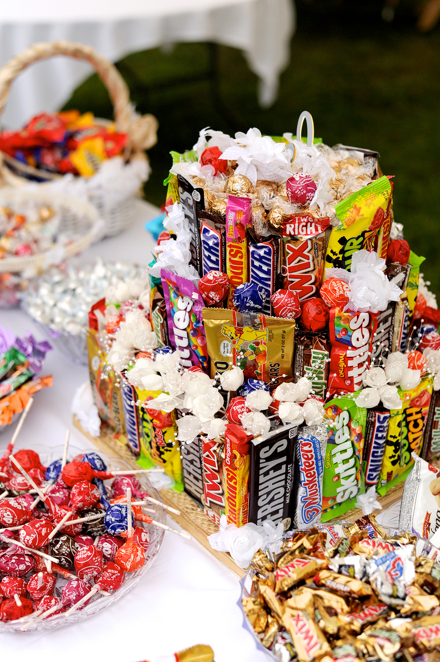 wedding candy cake