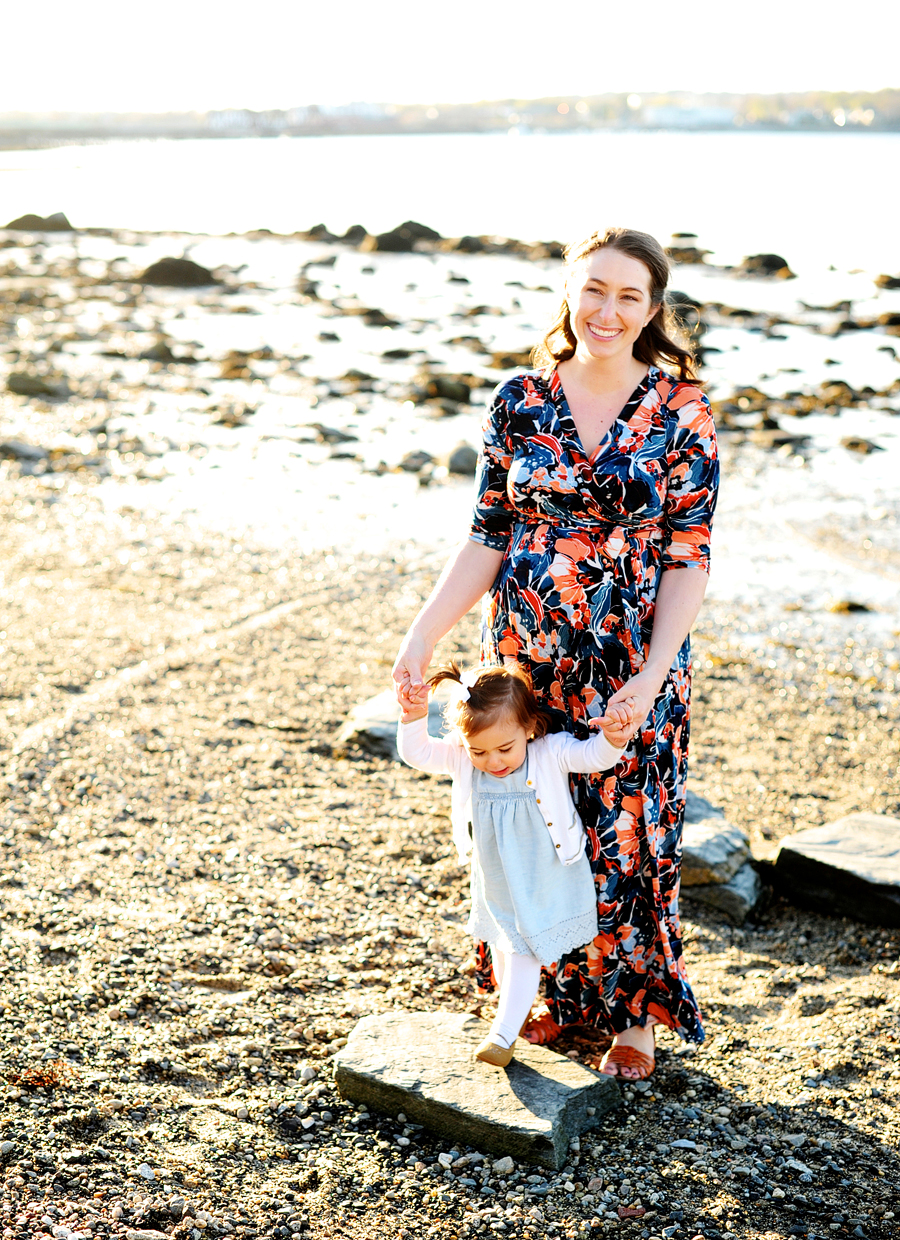 sunset family photos at east end beach