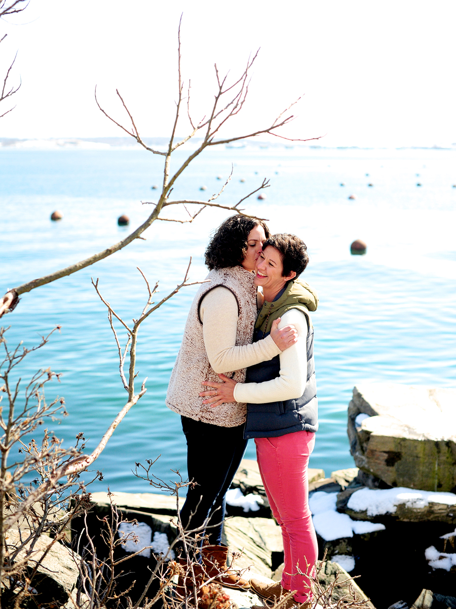 Engagement Photos in Downtown Portland, Maine