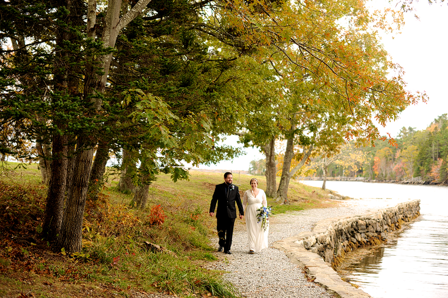 barrett park wedding in boothbay harbor, maine