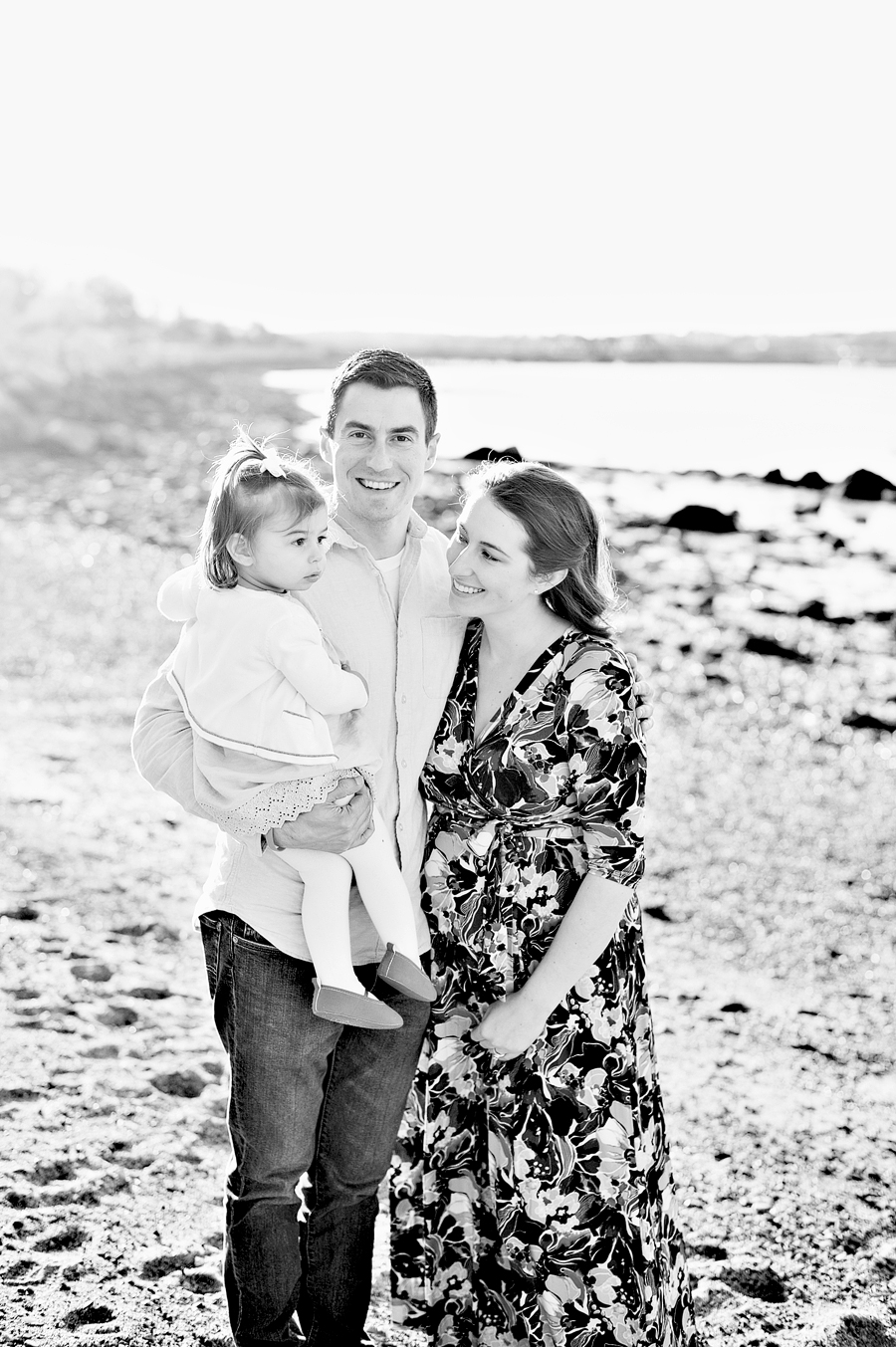 sunset family photos at east end beach