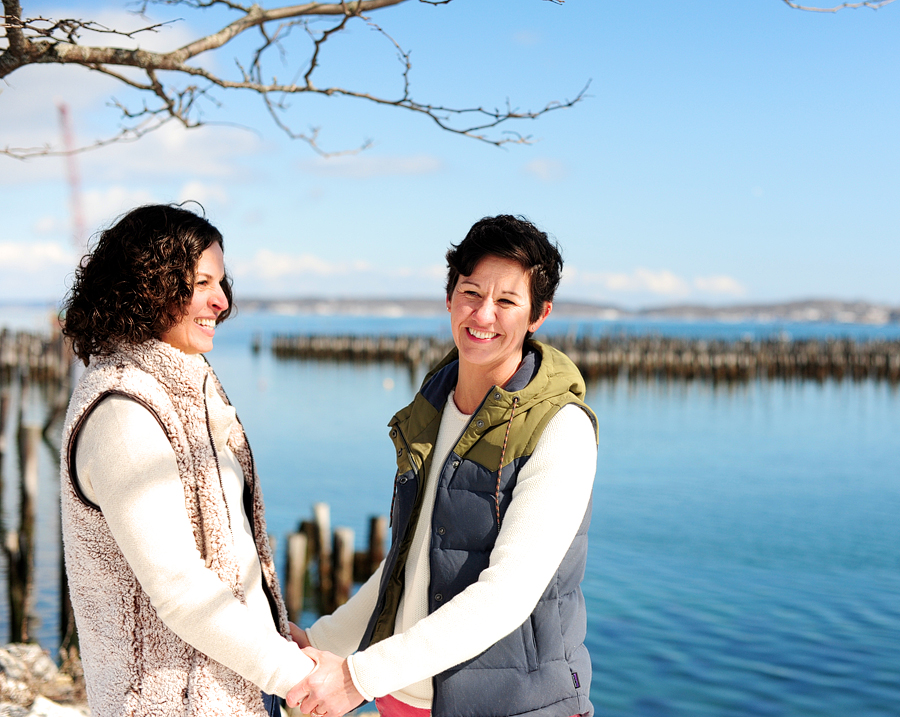 Engagement Photos in Downtown Portland, Maine