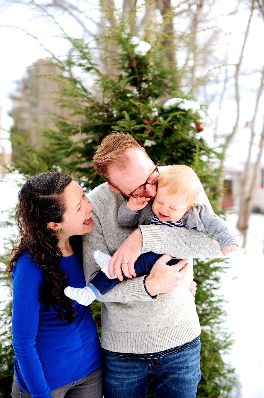 winter baby photos in maine