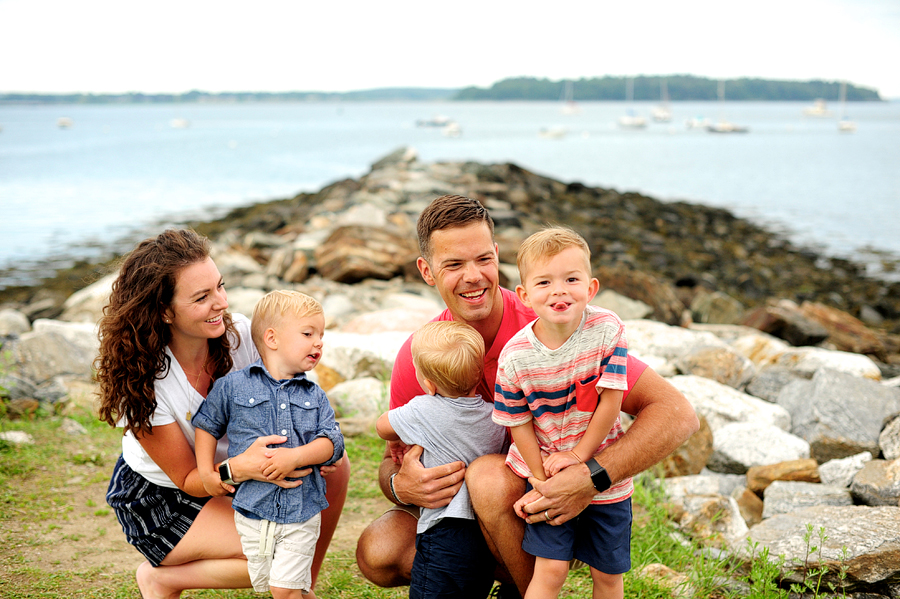 fun family portraits at east end beach