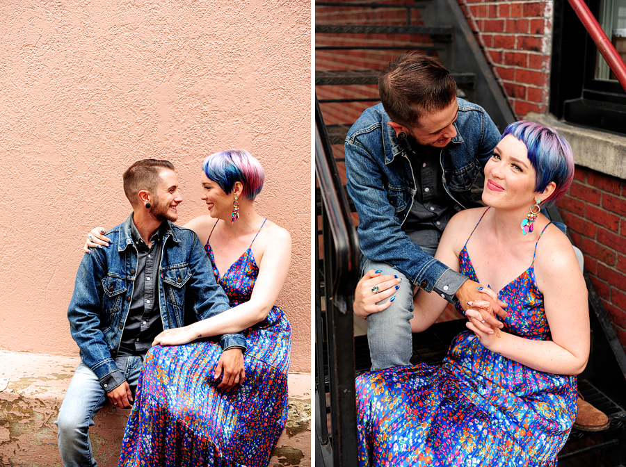 engagement photos in portland, maine