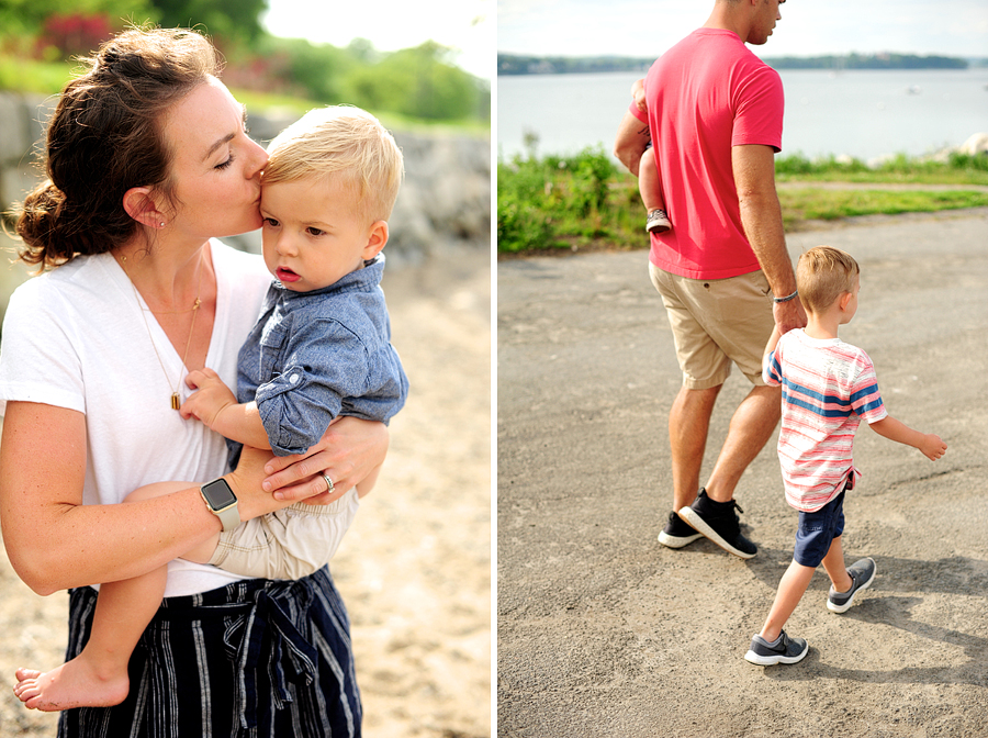 fun family portraits at east end beach