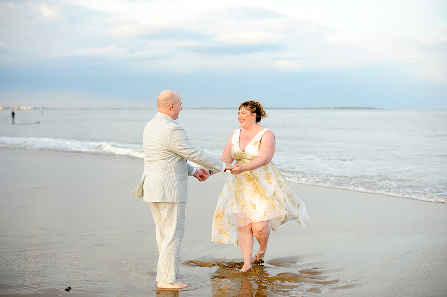 old orchard beach engagement photos