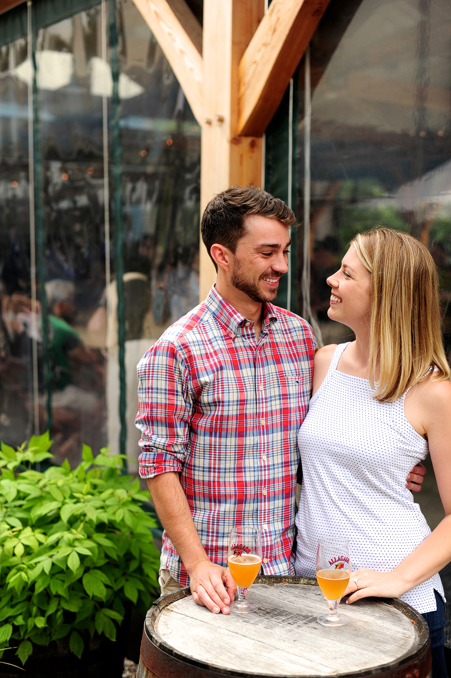 allagash brewing company engagement photos