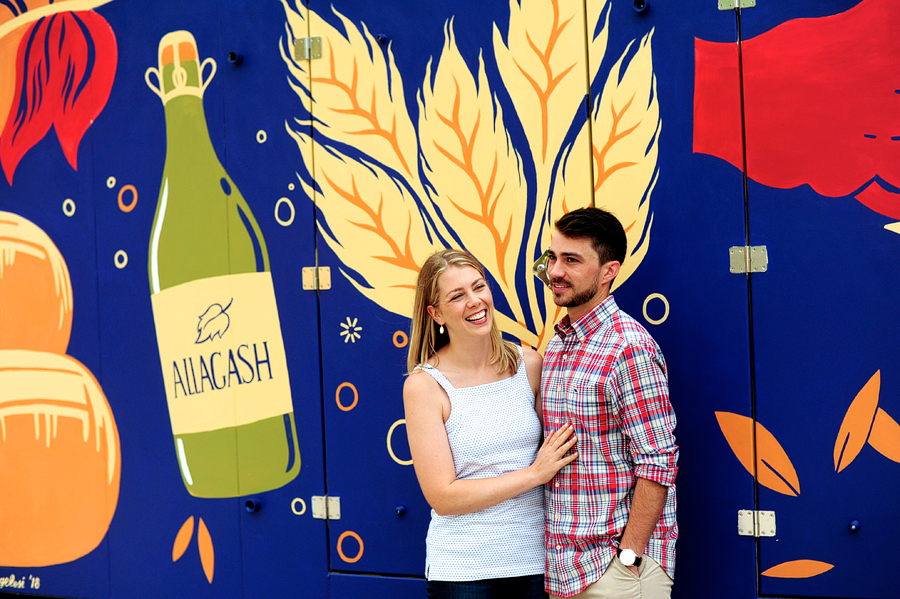 allagash brewing company engagement photos