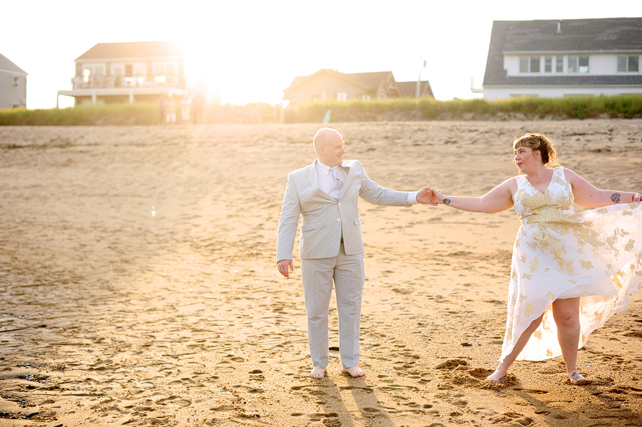 old orchard beach engagement photos