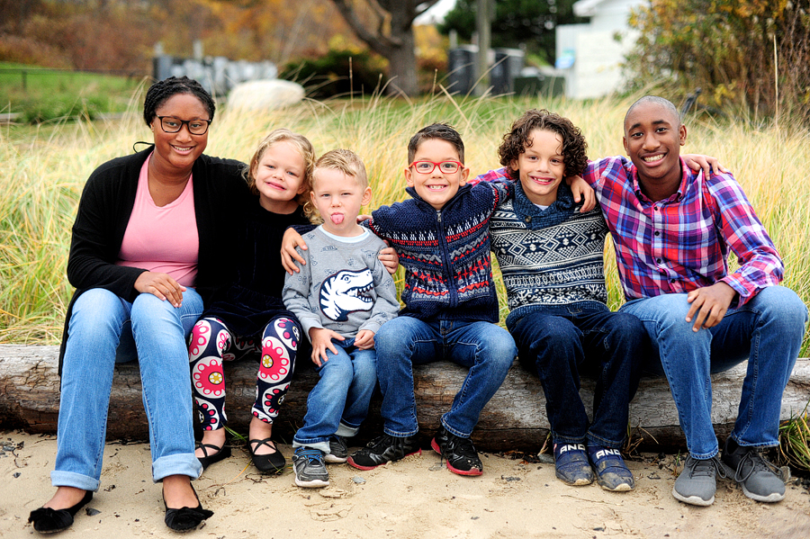 portland's east end beach family photos