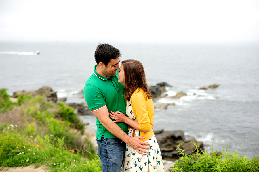 coastal maine engagement photos