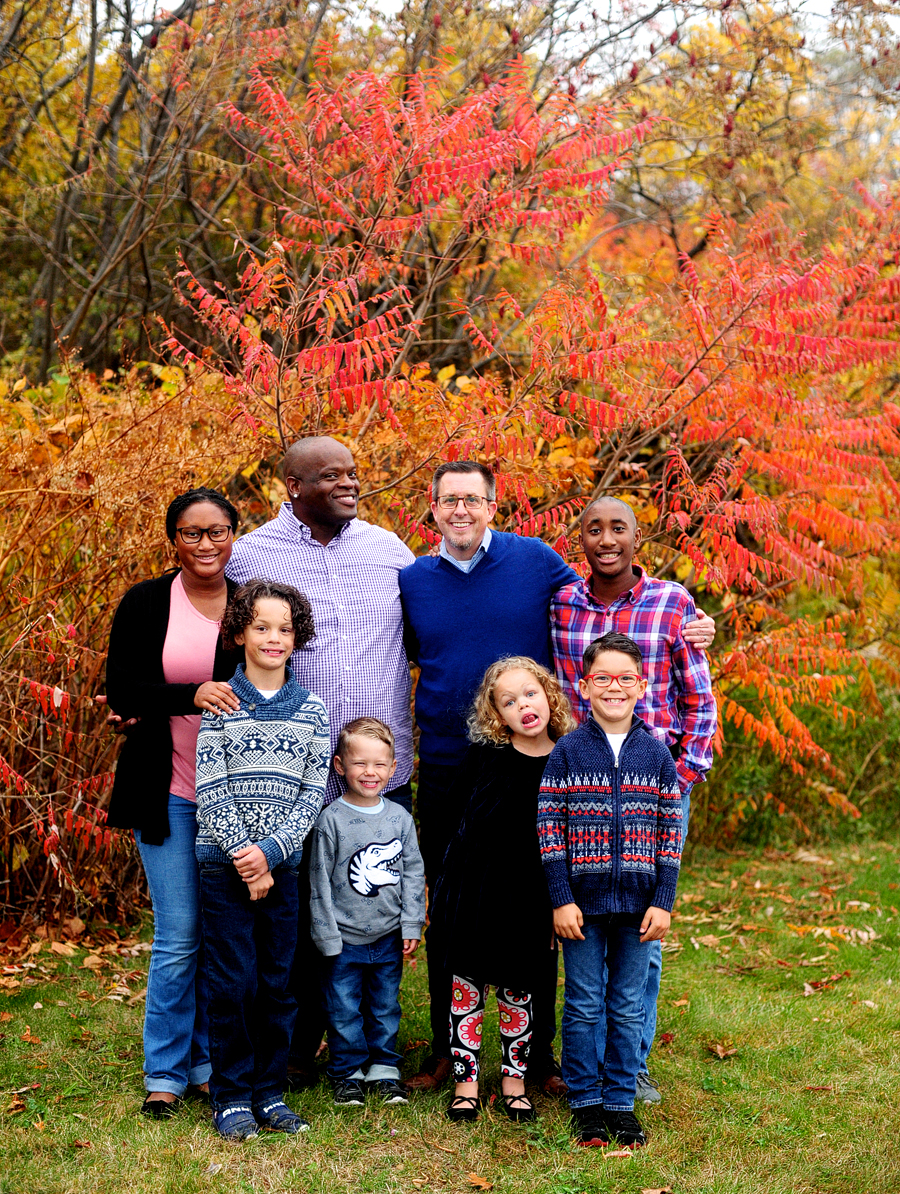 fall family photos portland maine