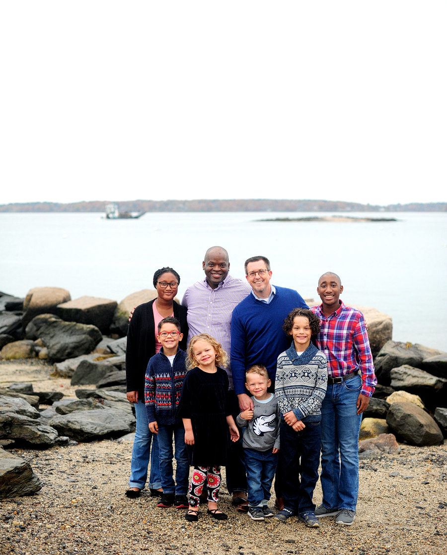 portland's east end beach family photos