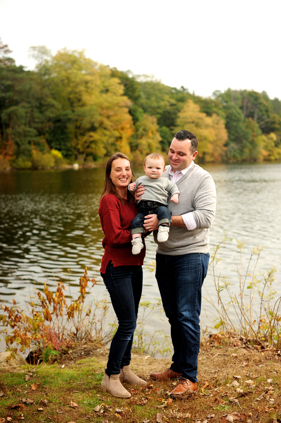 family photos at horn pond