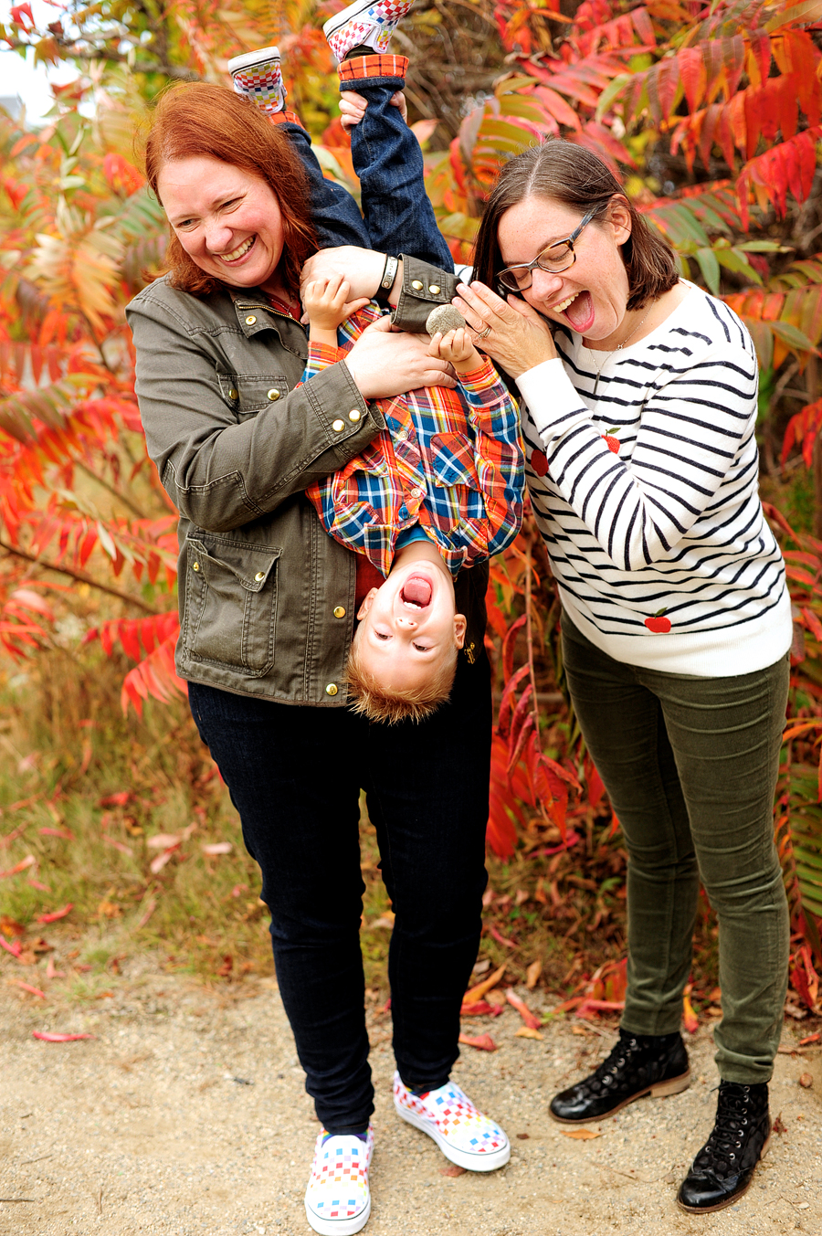 fun family photos in maine