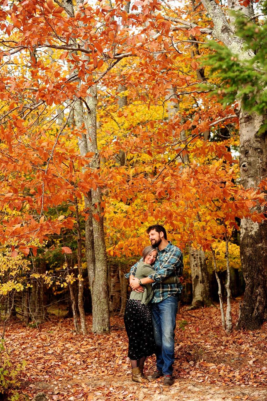 sebago lake state park engagement photos