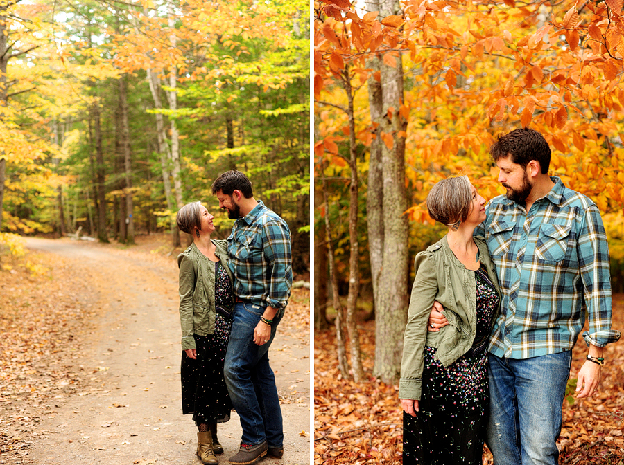 sebago lake state park engagement photos