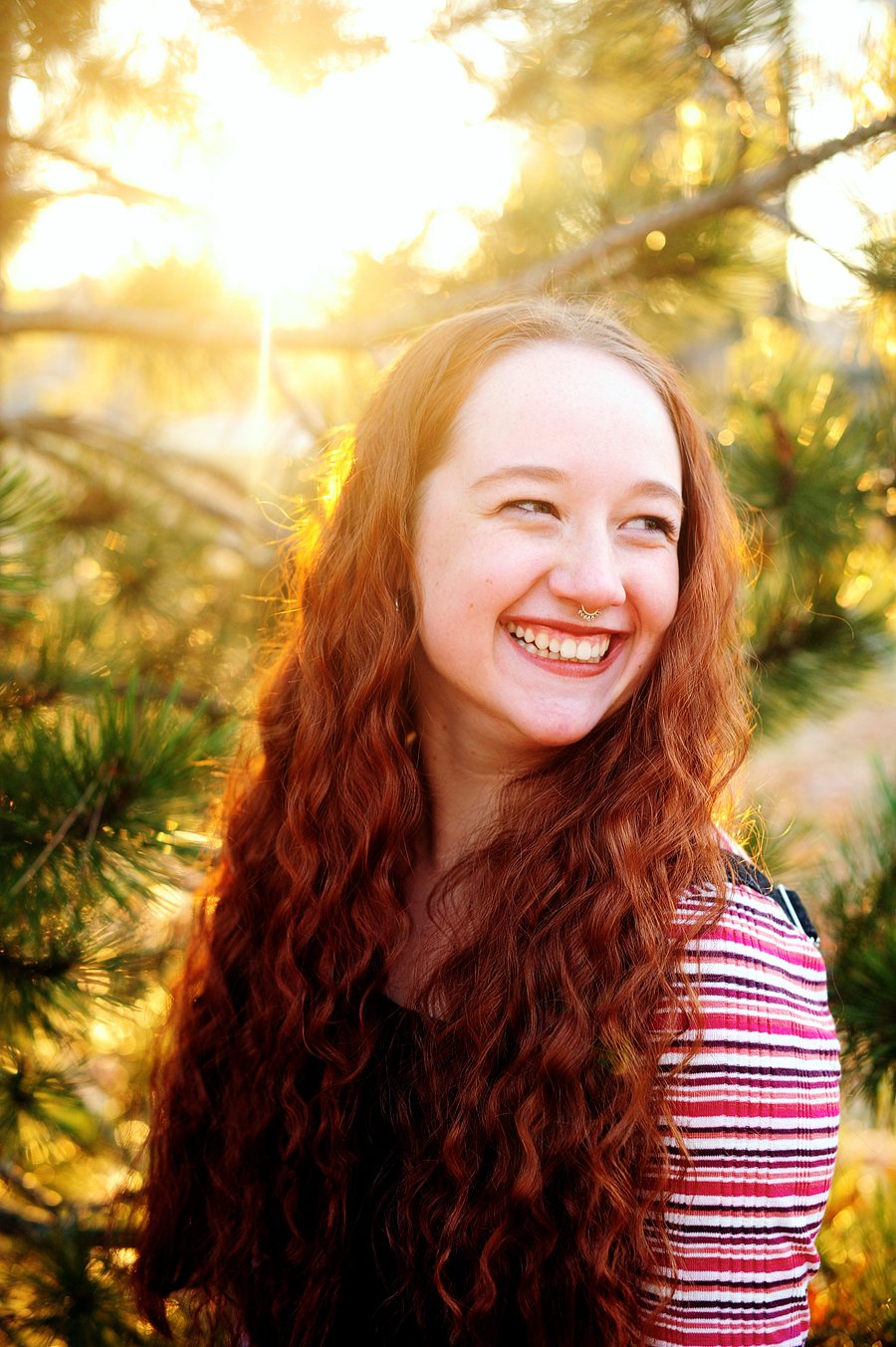 deering oaks park senior session