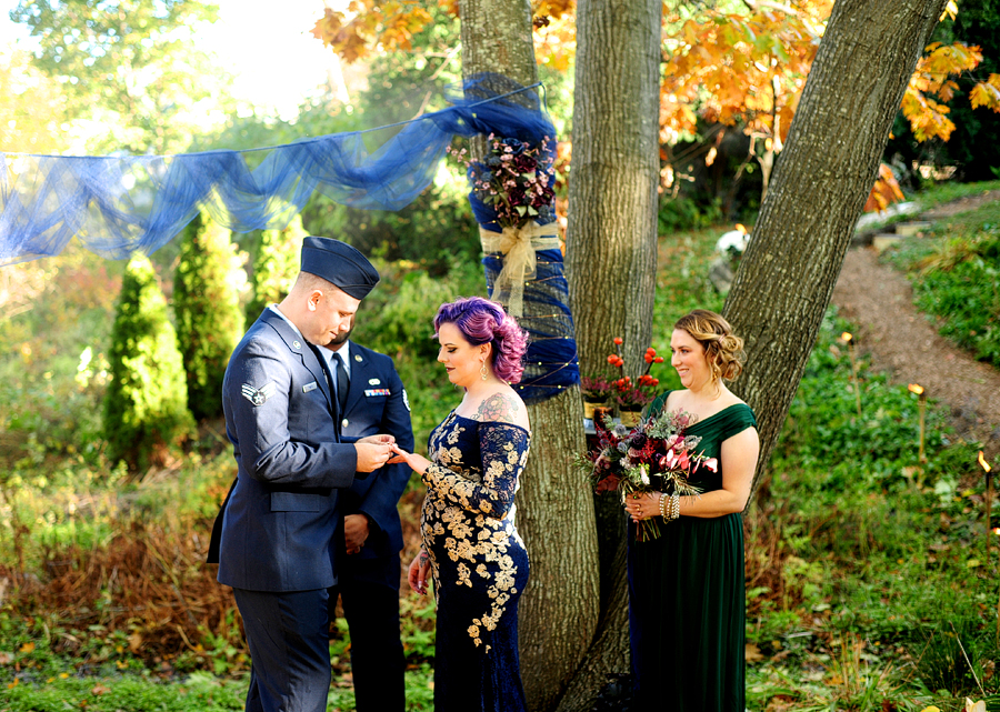 backyard wedding in portland, maine