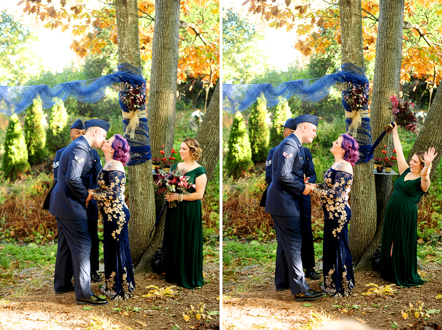 backyard wedding in portland, maine