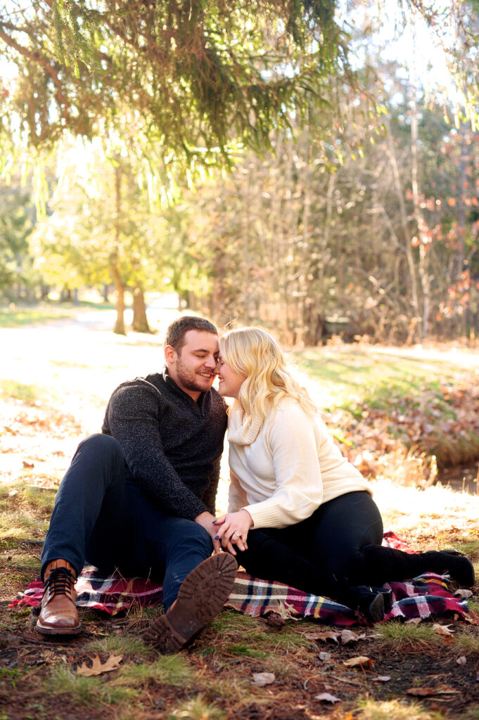 evergreen cemetery engagement session