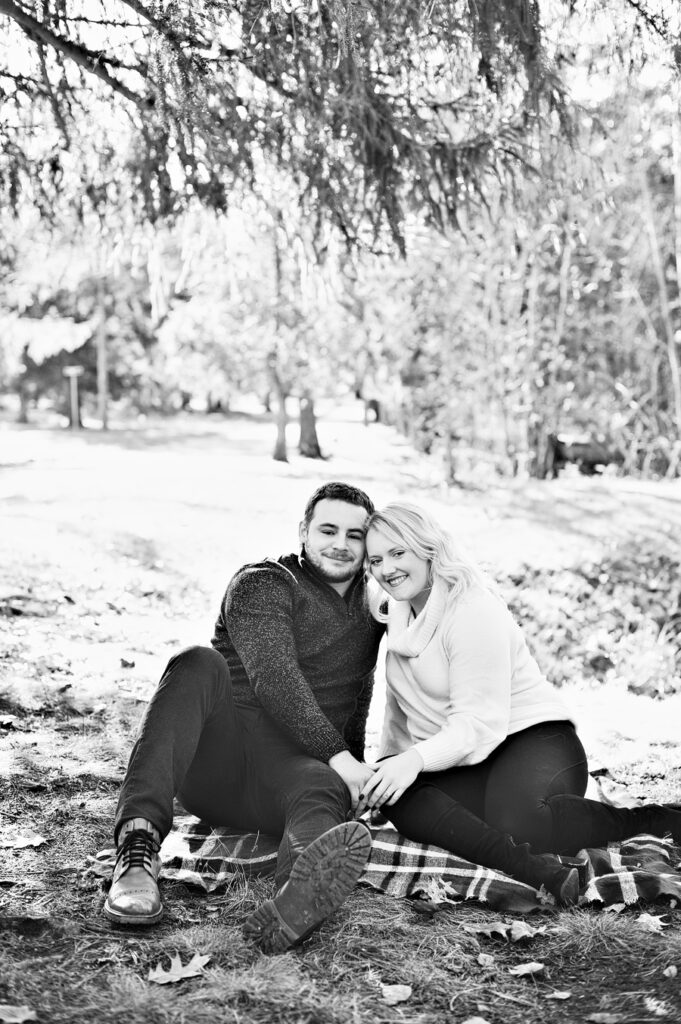 evergreen cemetery engagement session