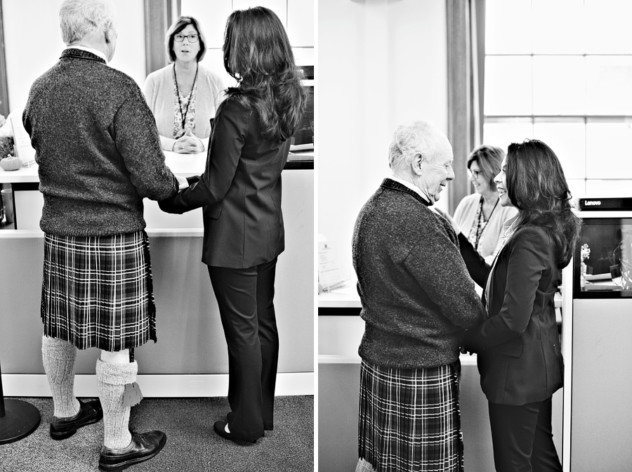 simple ceremony at city hall in portland, maine