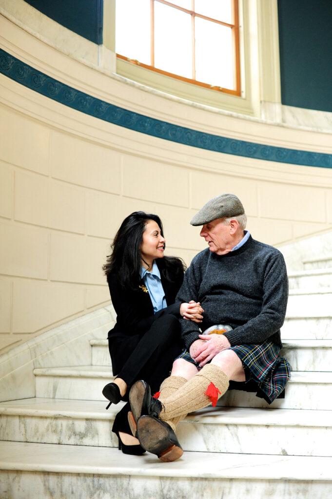 simple ceremony at city hall in portland, maine