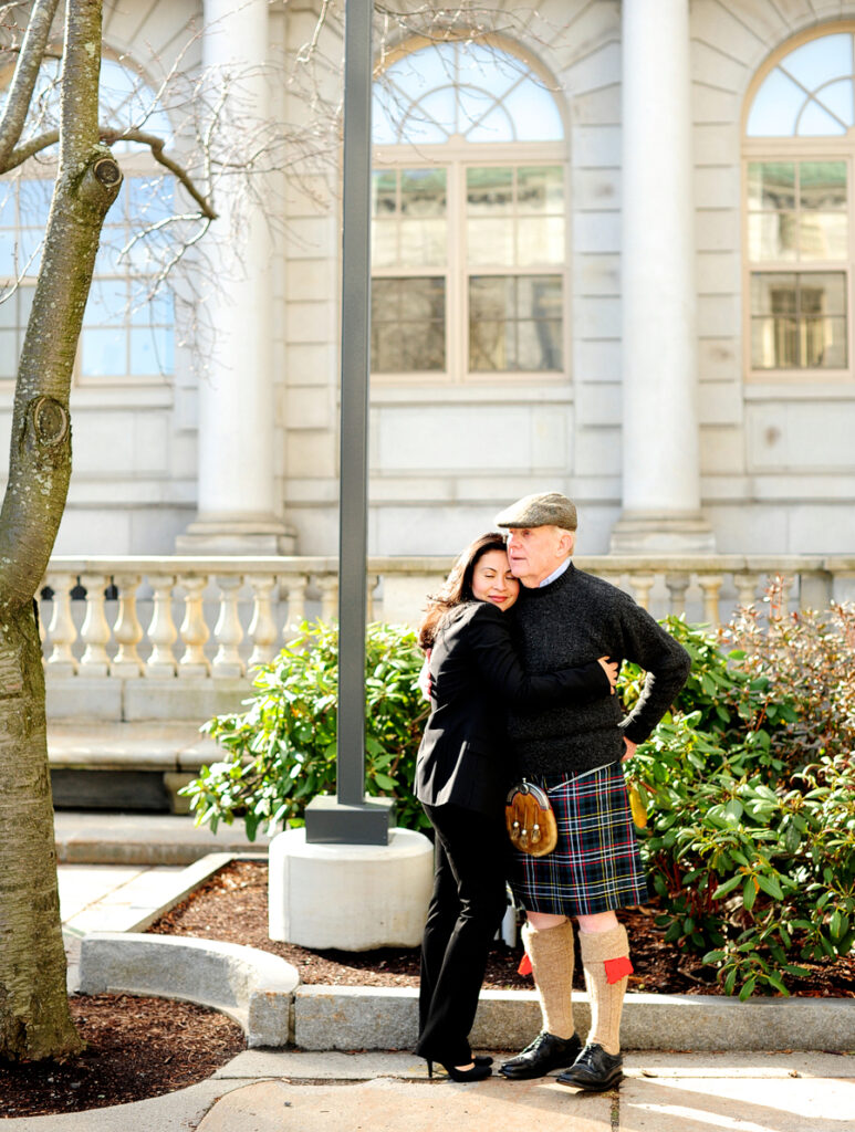 simple ceremony at city hall in portland, maine