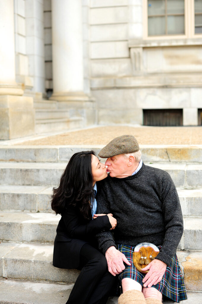 simple ceremony at city hall in portland, maine