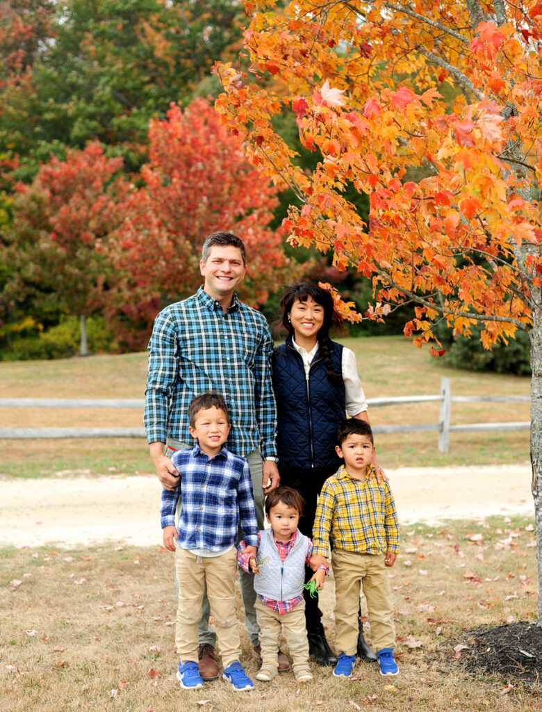 fall family photos in maine