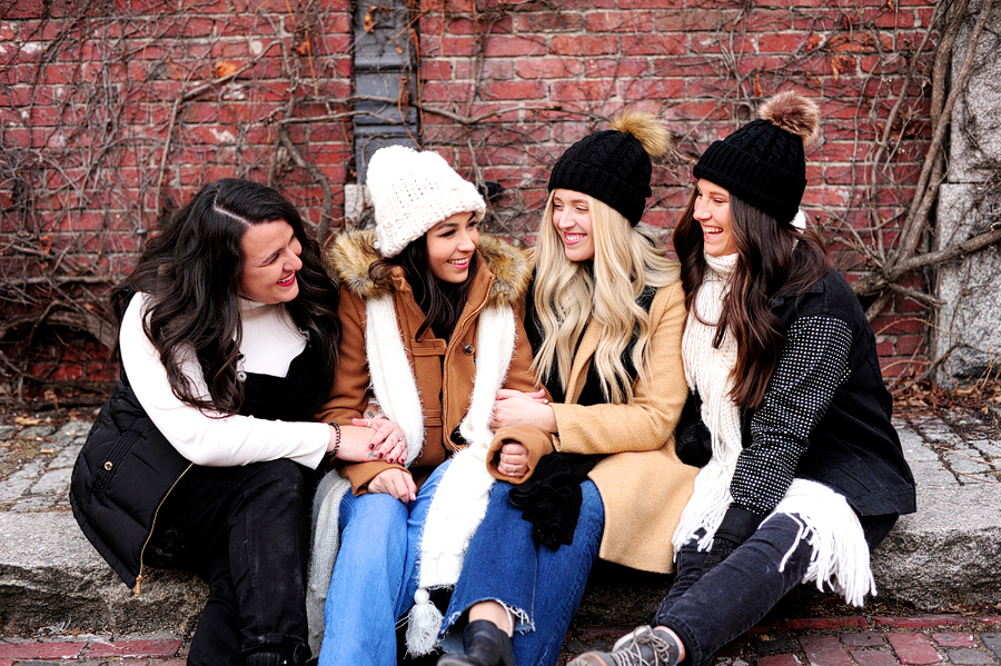 bachelorette photos in portland's old port