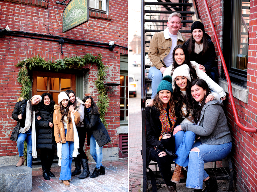 bachelorette photos in portland's old port