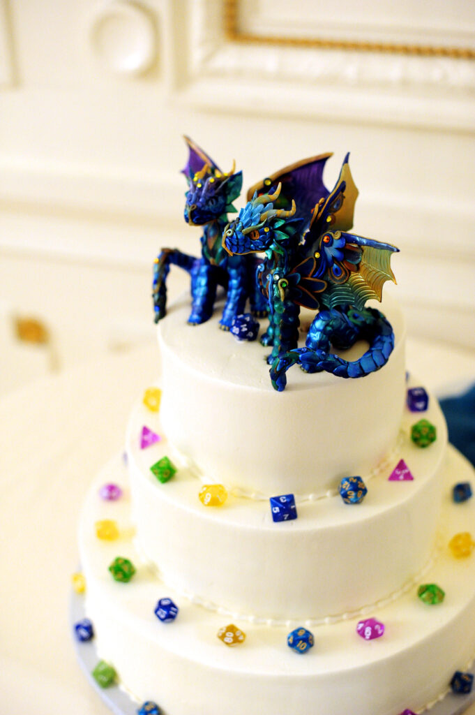 dragon wedding cake
